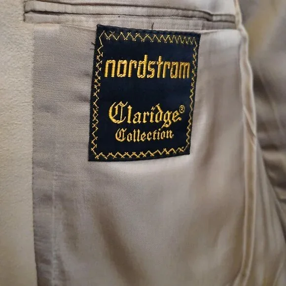 VINTAGE NORDSTROM Men's Blazer Sport Coat Casual Jacket Size 46L Faux Suede Suit